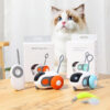 ZoomiCar Chase packaging and colors – orange and blue smart cat toy cars