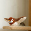 FlapJoy Chirper Sparrow on a cat tree – interactive flapping cat toy